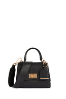 Geox Women's Black Ciclaminia Leather Crossbody Bag | Derimod