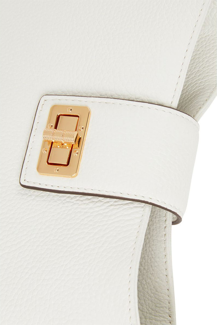 Geox Women's White Ciclaminia Leather Shoulder Bag