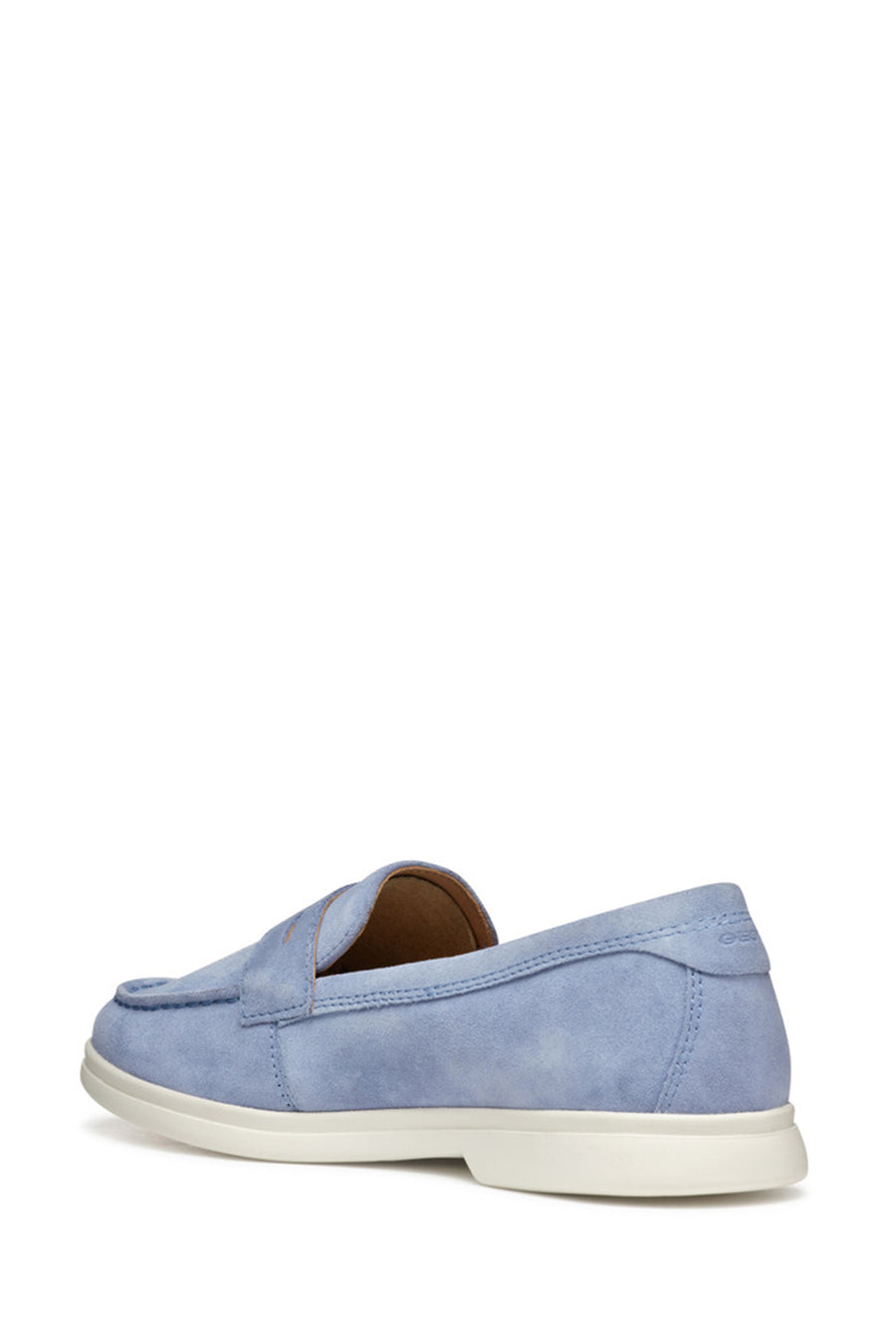 Geox Kadın Mavi Xand 3 Süet Deri Maskülen Loafer
