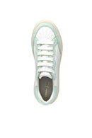 Geox Women White Spherica Ec4.1 Lace-Up Thick-Soled Leather Sneaker | Derimod