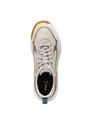 Geox Women Brown Oliviera + Grip Lace-Up Thick Sole Leather Sneaker | Derimod