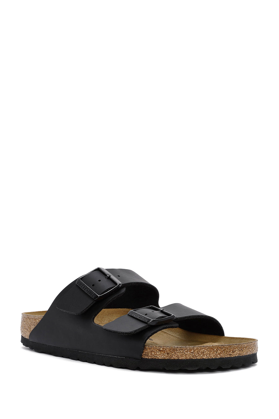 Birkenstock Erkek Siyah Çift Tokalı Arizona Bf Düz Terlik