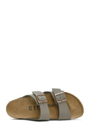 Birkenstock Erkek Gri Çift Tokalı Arizona Eva Terlik | Derimod