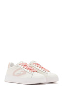 Alberto Guardiani Women's Beige New Era Lace-Up Leather Sneakers | Derimod