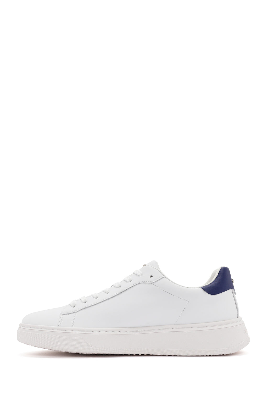 Alberto Guardiani Erkek Beyaz New Era Bağcıklı Deri Sneaker