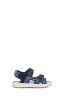 Geox Boy Navy Blue Alben Strappy Leather Sandals | Derimod