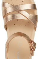 Geox Girls Copper Soleima Girl Glitter Sandals | Derimod