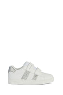 Geox Girl White Eclyper Girl Glitter Sneaker | Derimod