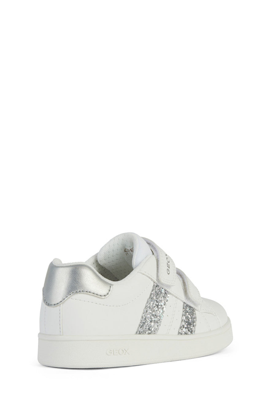 Geox Girl White Eclyper Girl Glitter Sneaker