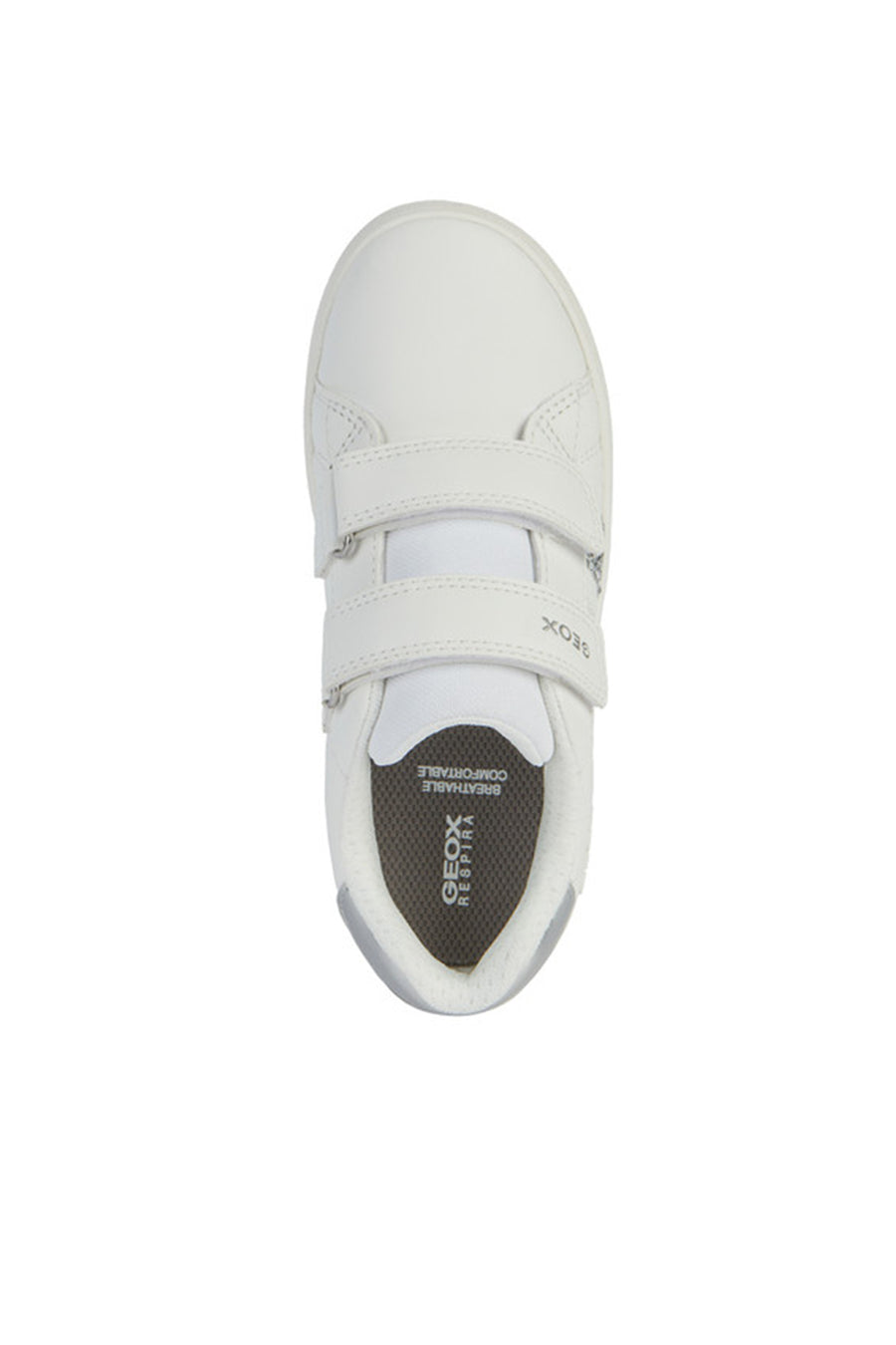 Geox Girl White Eclyper Girl Glitter Sneaker