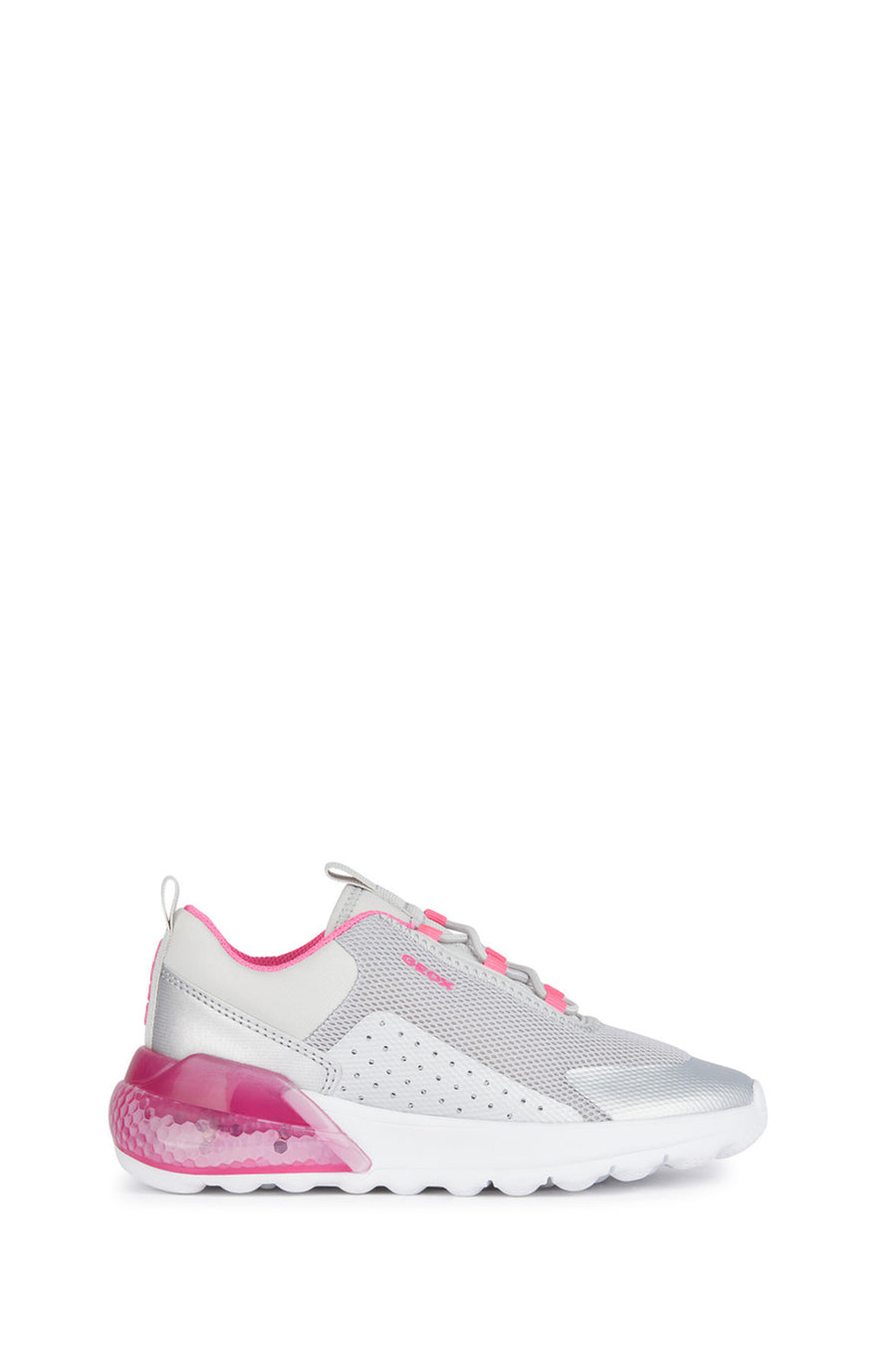 Geox Girls Gray Activart Illuminus Sneaker J45LZA0149JC1W8L | Derimod