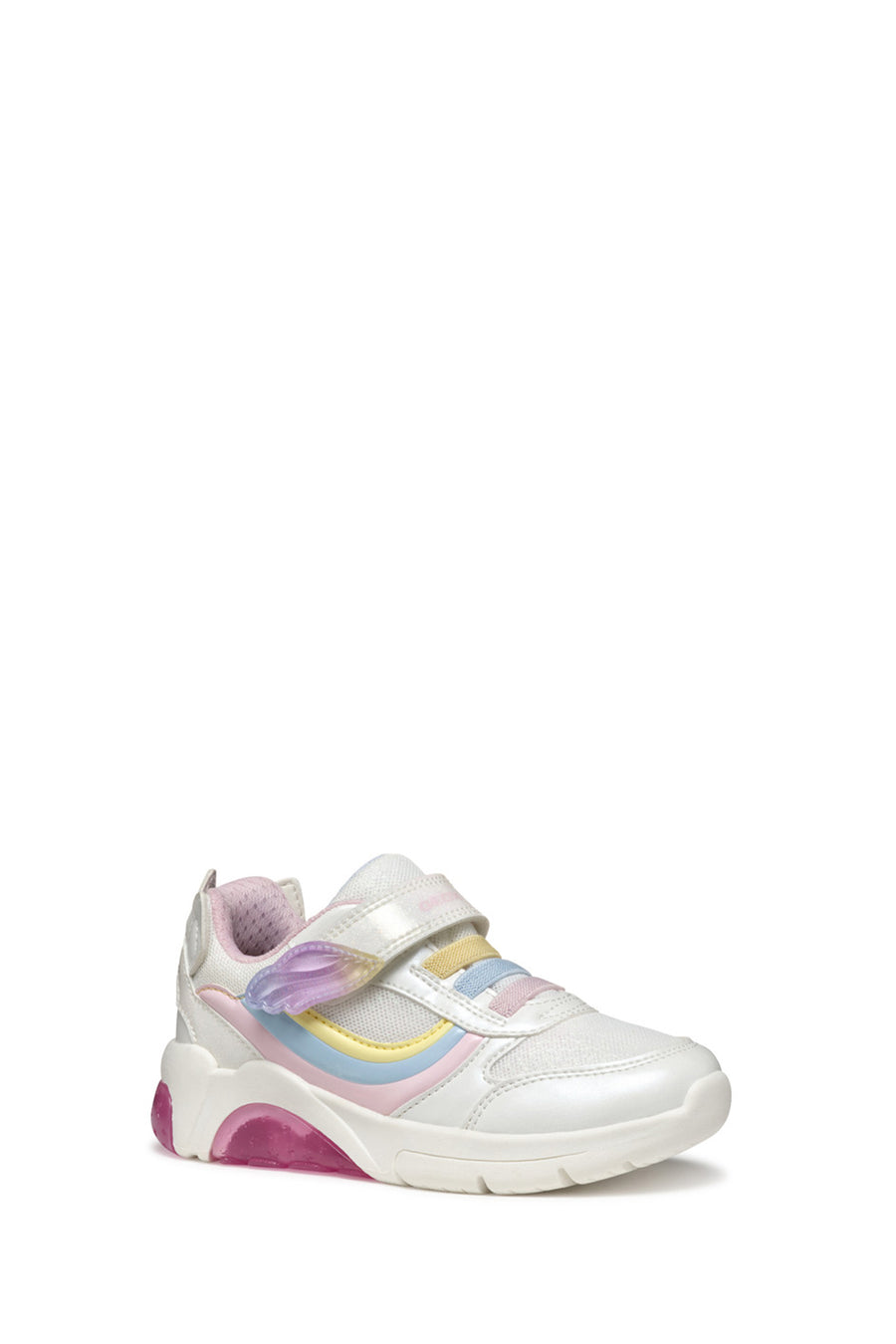 Geox Girls White Fadinlight Sneaker