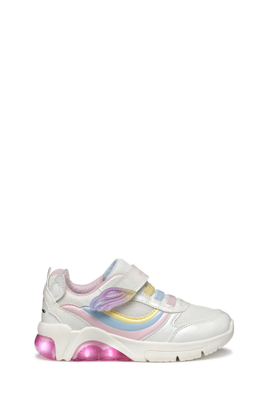 Geox Girls White Fadinlight Sneaker