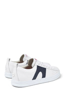 Camper Men's White Runner Lace-up Leather Sneaker | Derimod
