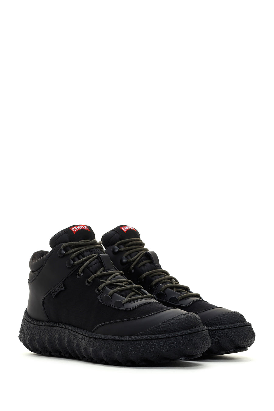 Camper Erkek Siyah Ground Michelin Deri Sneaker Bot