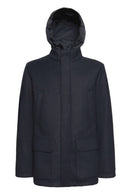 Geox Men's Navy Blue Monreale Hooded Coat | Derimod