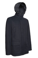 Geox Men's Navy Blue Monreale Hooded Coat | Derimod