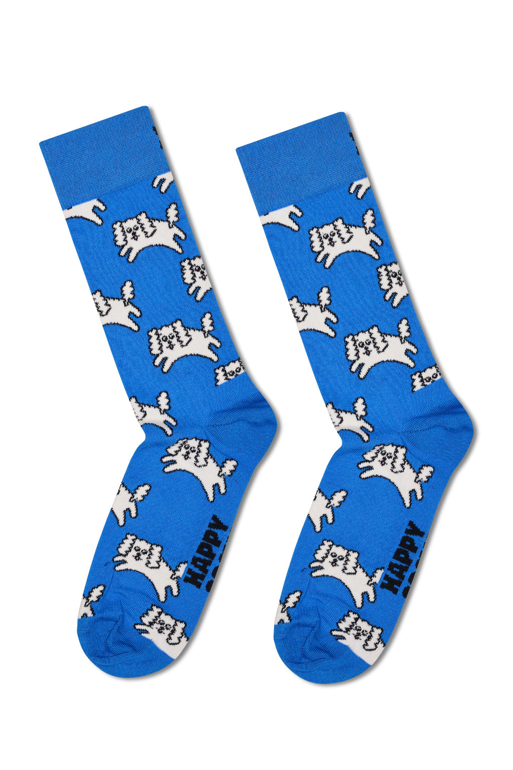Happy Socks Erkek Mavi Desenli Pamuklu Çorap