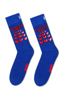 Happy Socks Male Multicolored Patterned Cotton 2-Pack Sock Set | Derimod