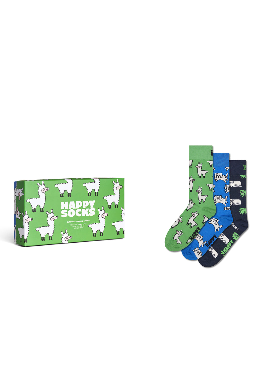 Happy Socks Erkek Çok Renkli Desenli 3’lü Pamuklu Çorap Seti