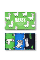 Happy Socks Male Multicolored Patterned Pack of 3 Cotton Socks Set | Derimod
