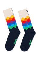 Happy Socks Erkek Çok Renkli Desenli Pamuklu 4'lü Çorap Seti | Derimod