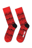 Happy Socks Erkek Çok Renkli Spıder-Man Desenli Pamuklu 3’lü Çorap Seti | Derimod