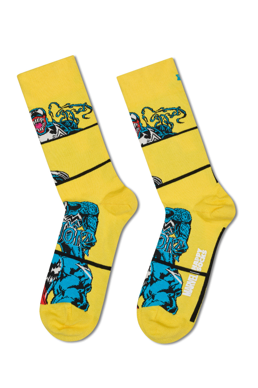 Happy Socks Erkek Çok Renkli Spıder-Man Desenli Pamuklu 3’lü Çorap Seti