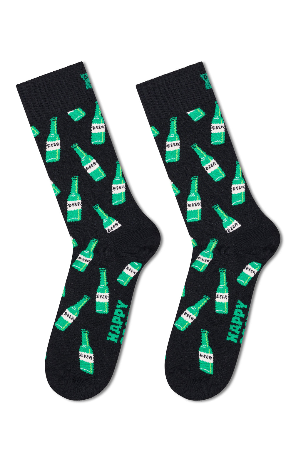 Happy Socks Erkek Siyah Desenli Pamuklu Çorap