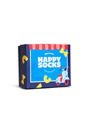 Happy Socks Male Navy Patterned Cotton 2-Pack Sock Set | Derimod