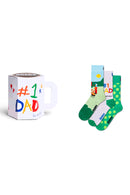 Happy Socks Erkek Çok Renkli Desenli Pamuklu 3'lü Çorap Seti | Derimod