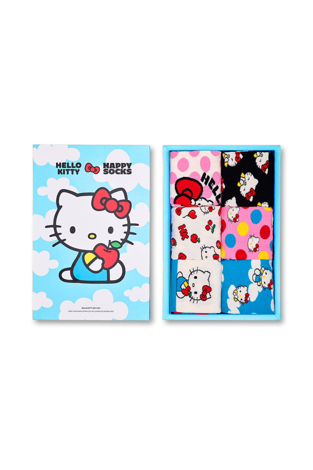 Happy Socks Kadın Çok Renkli Hello Kitty Temalı 6'lı Çorap Seti