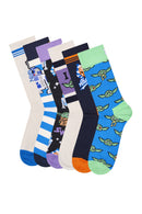Happy Socks Male Multi-Color Star Wars Mandalorian Themed 6-Pack Sock Set | Derimod