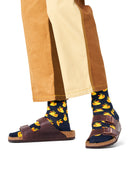 Happy Socks Erkek Lacivert Ördek Desenli Pamuklu Çorap | Derimod