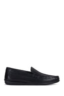 Geox Men's Black Ascanio Leather Casual Loafer | Derimod