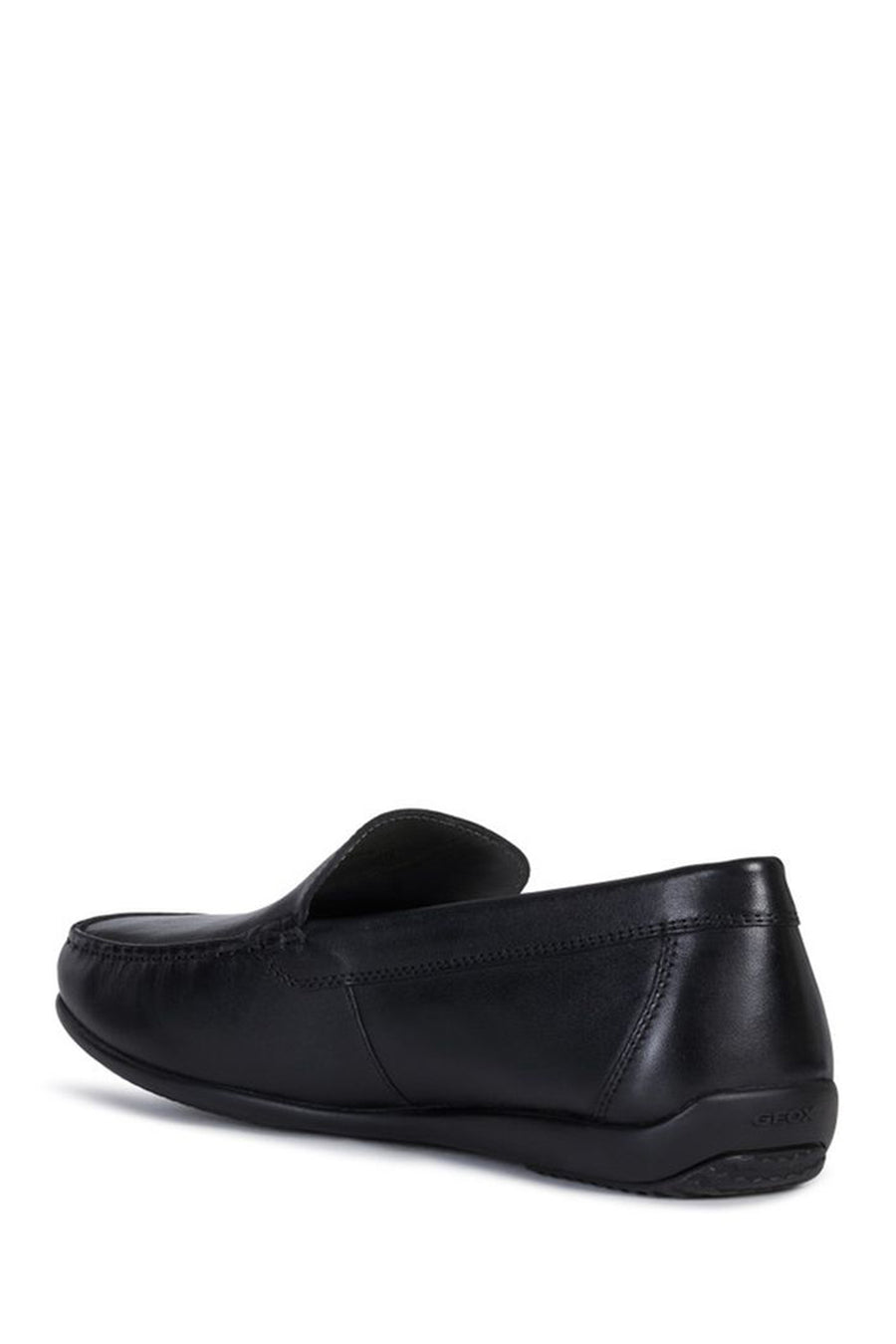 Geox Men's Black Ascanio Leather Casual Loafer