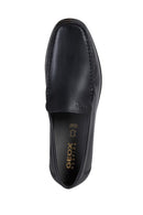 Geox Men's Black Ascanio Leather Casual Loafer | Derimod
