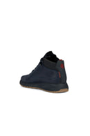Geox Men's Navy Blue Aerantis Leather Boots | Derimod