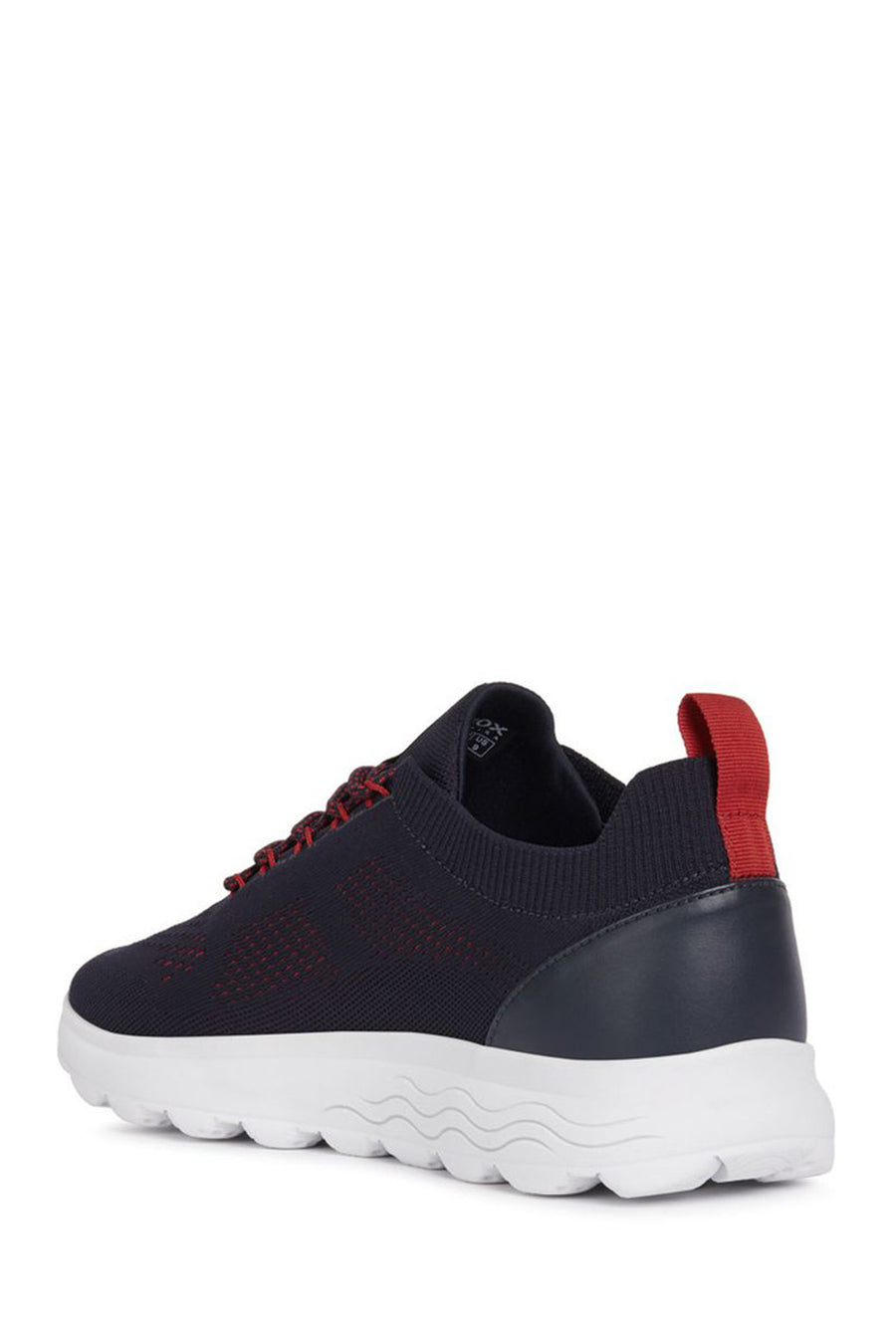 Geox Men's Navy Blue Spherica Lace Up Fabric Sneaker