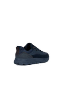 Geox Men's Navy Blue Spherica Suede Leather Detailed Lace Up Casual Sneaker | Derimod