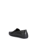 Geox Men's Black Ascanio Leather Casual Loafer | Derimod