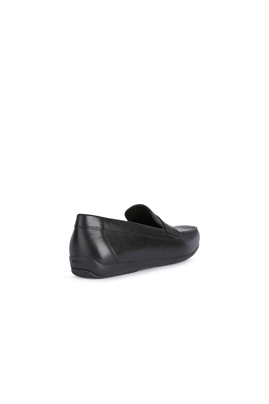 Geox Men's Black Ascanio Leather Casual Loafer