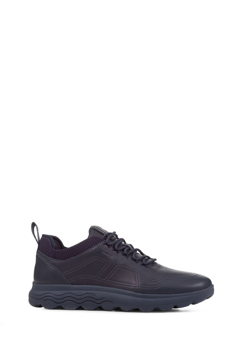 Geox Black Men's Leather U Spherica Sneaker U26BYD00085C4064 | Derimod