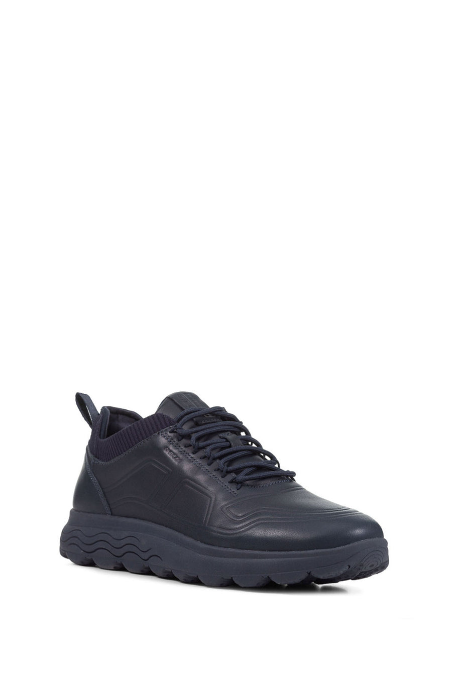 Geox Black Men's Leather U Spherica Sneaker