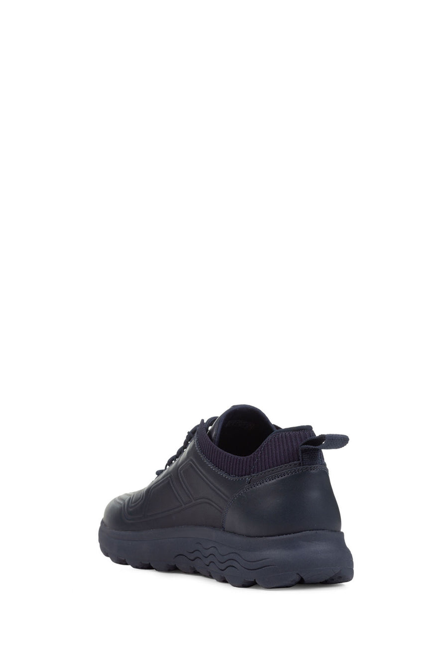 Geox Black Men's Leather U Spherica Sneaker