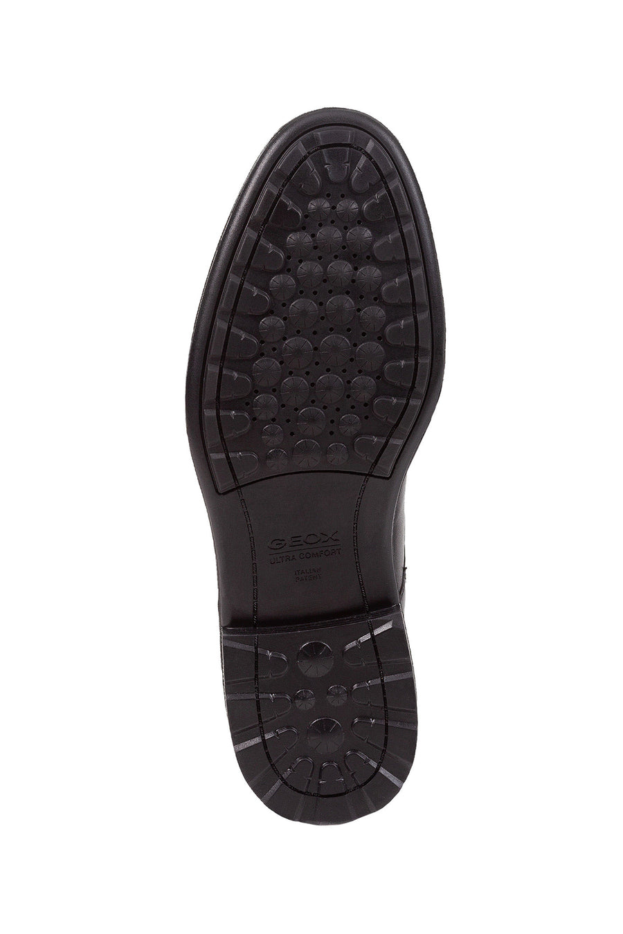 Geox Men's Black U Walk Pleasure Lace-Up Leather Casual Shoes