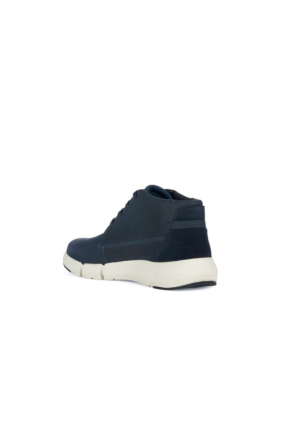 Geox Men's Navy Blue Adacter H Lace-up Leather Sneaker Boots
