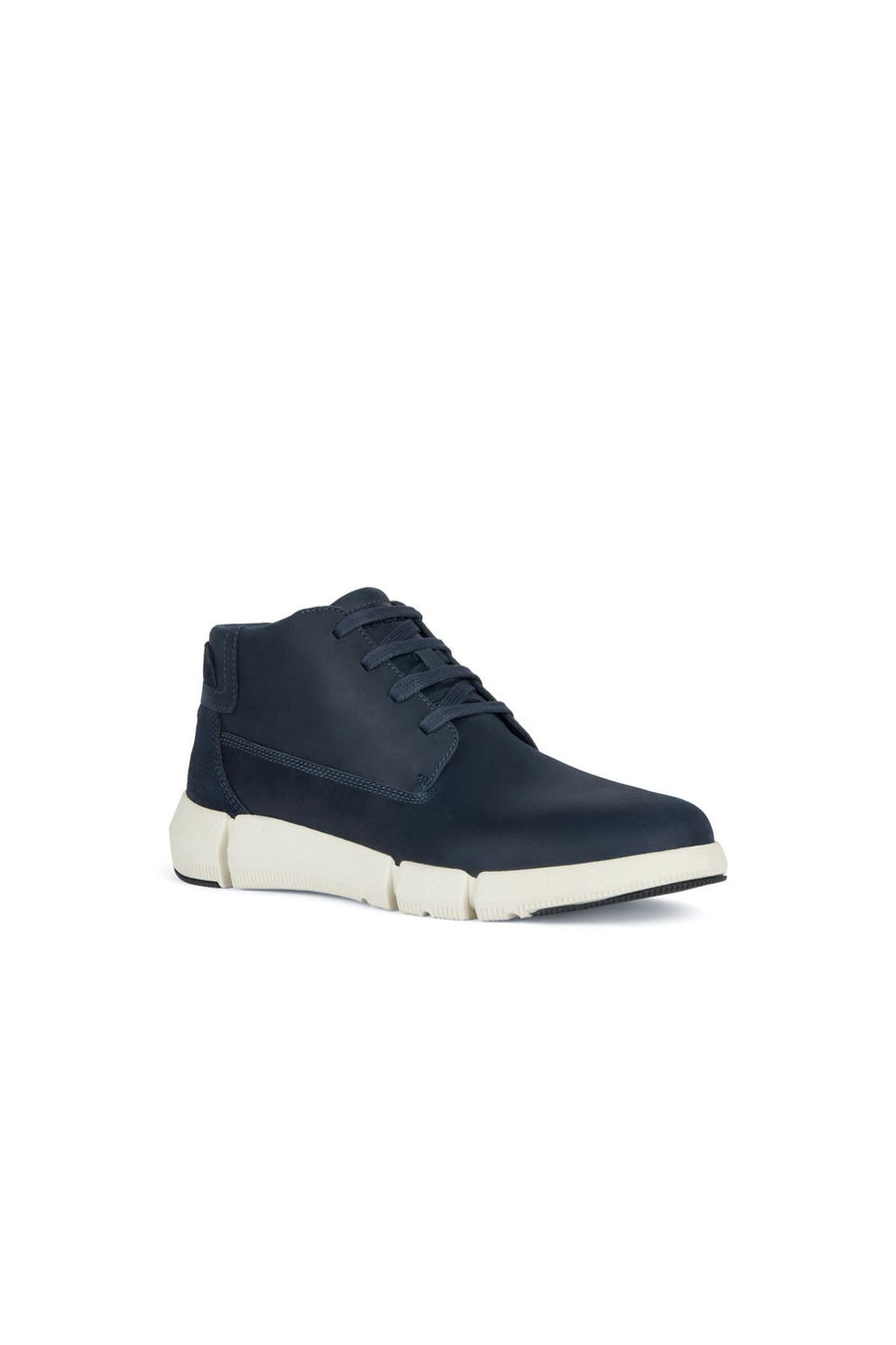Geox Men's Navy Blue Adacter H Lace-up Leather Sneaker Boots