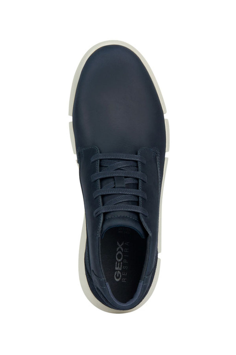 Geox Men's Navy Blue Adacter H Lace-up Leather Sneaker Boots