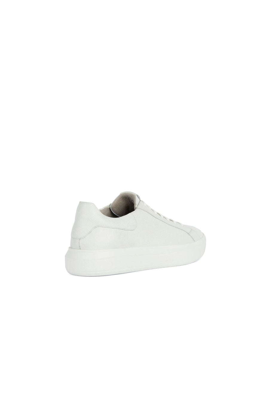 Geox Erkek Beyaz Deiven Bağcıklı Deri Casual Sneaker